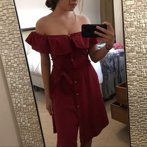 Zara off the shoulder dress